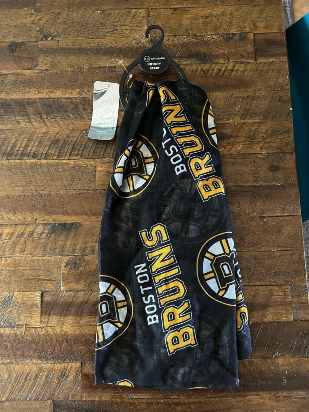 NHL Boston Bruins Black & Gold Infinity Scarf